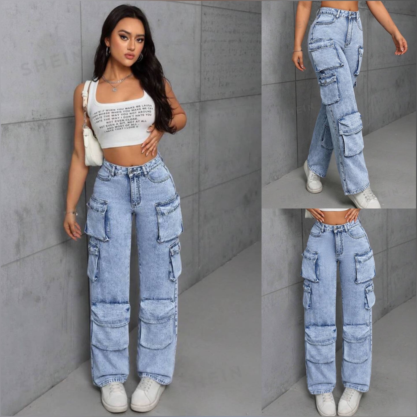 Pantalón cargo jean