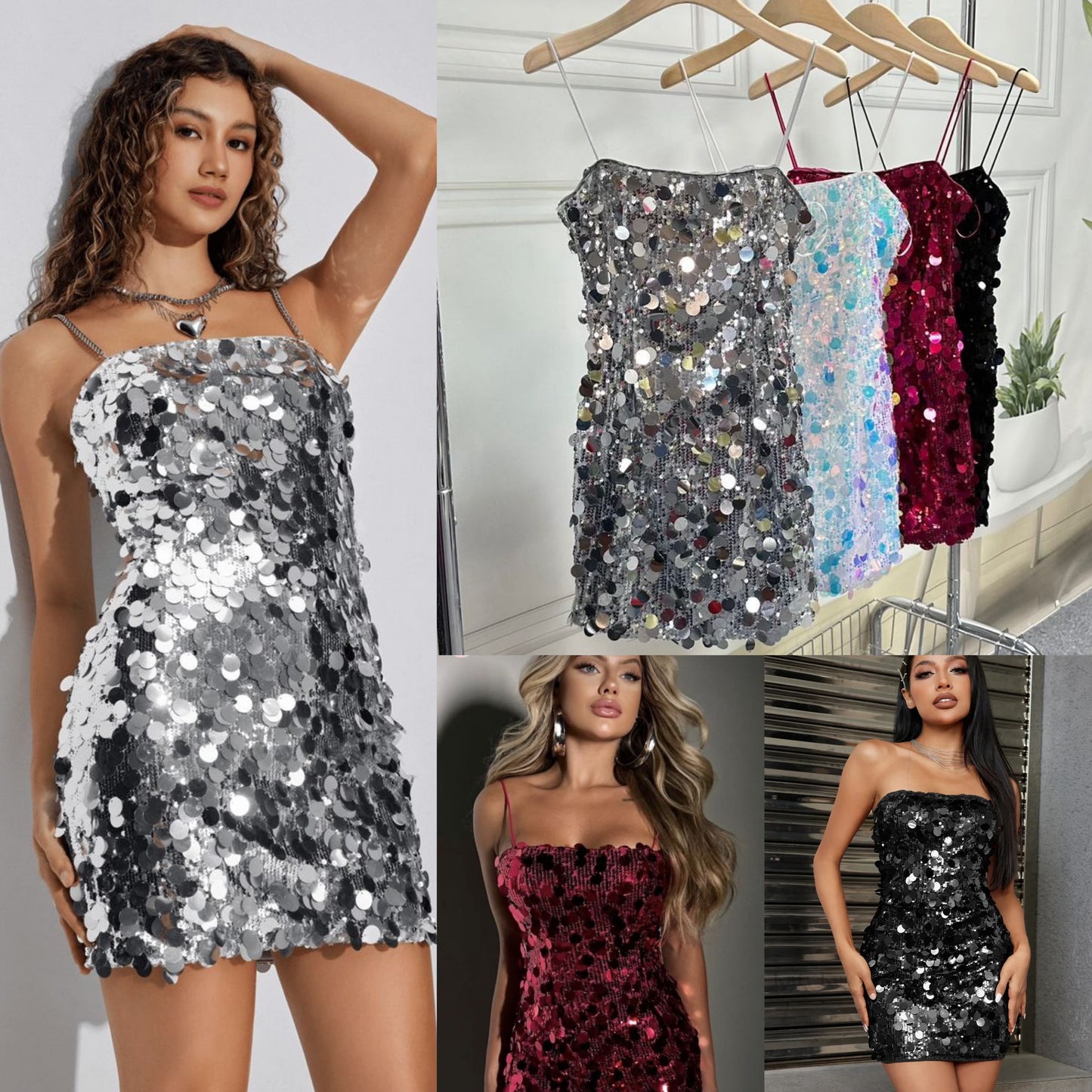 Vestido de fiesta con lentejuela