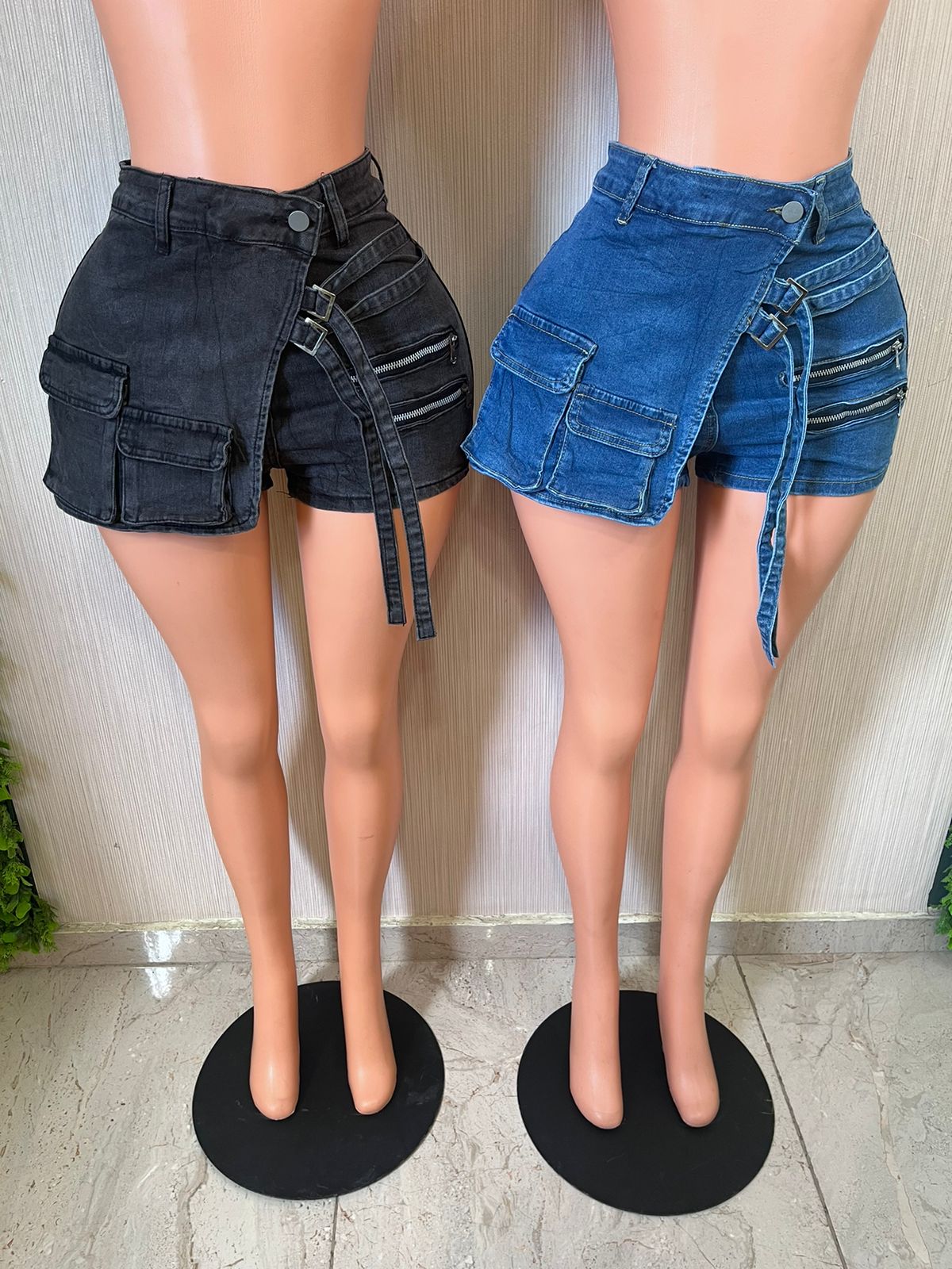 Falda pantalones jean cortas