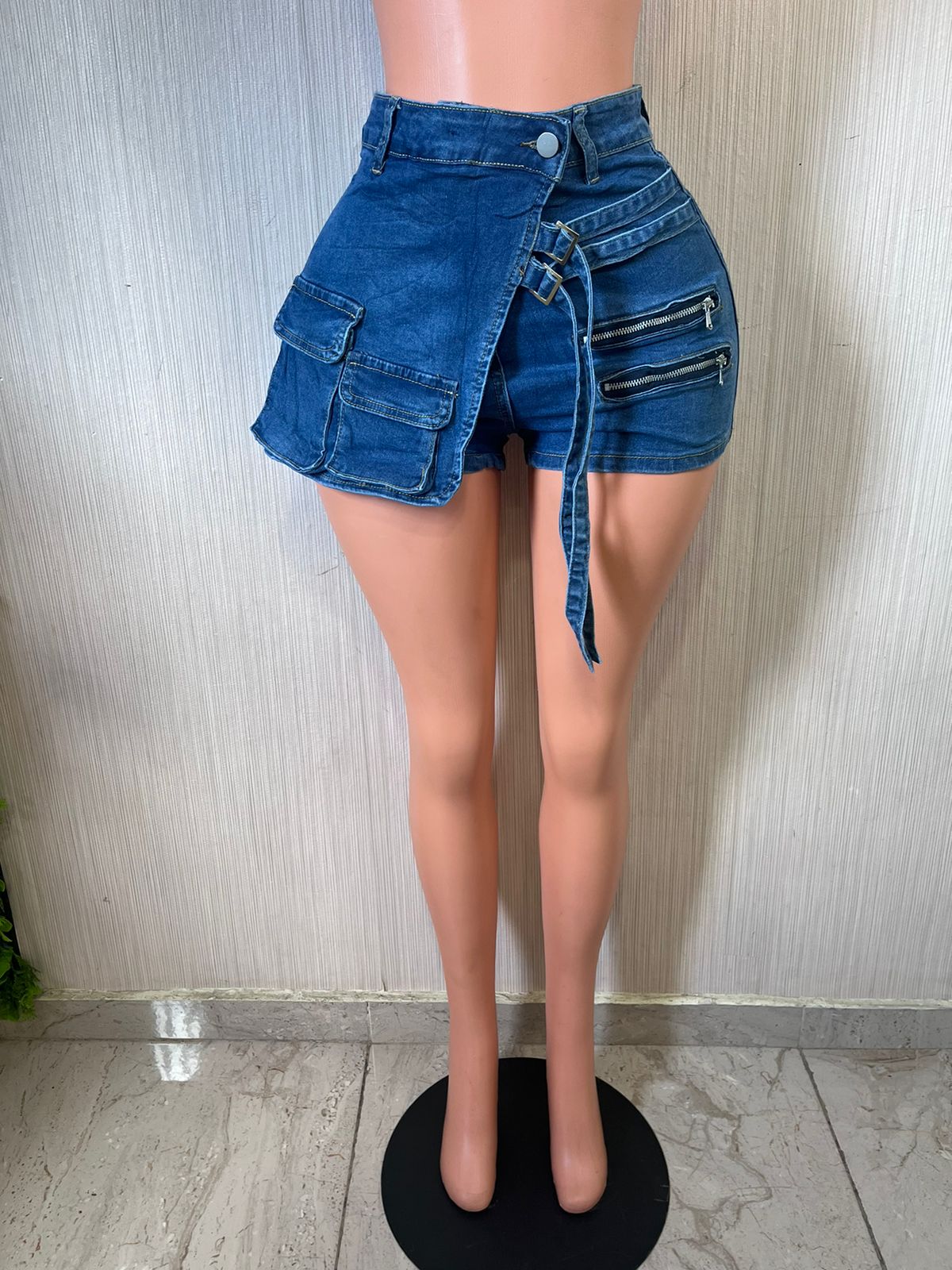 Falda pantalones jean cortas